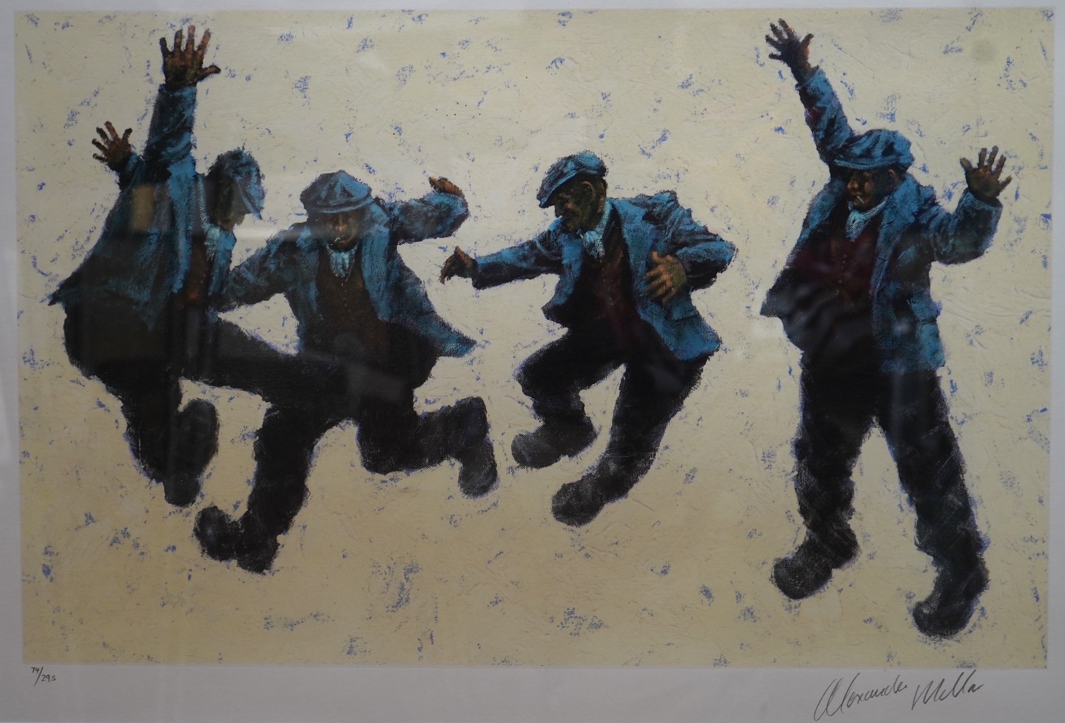 Alexander Miller, framed limited edition giclee print, ‘Twist and Shout’, 74/295, 40 x 59cm